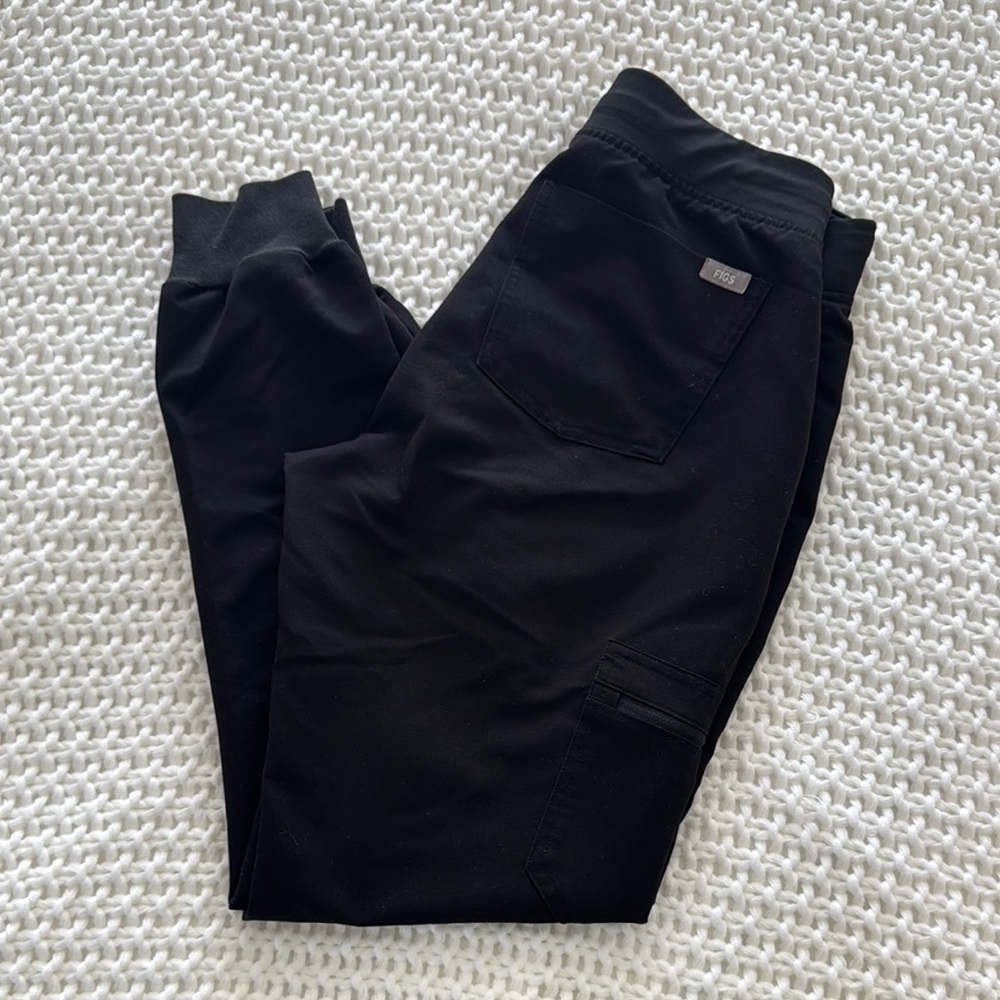 Figs Black Zamora Jogger Scrub Pants